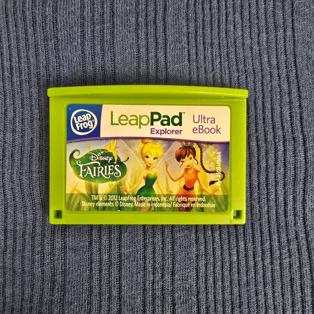 LeapFrog Explorer LeapPad Games Lot Disney Tangled Dora Minnie Fairies 4-Pack